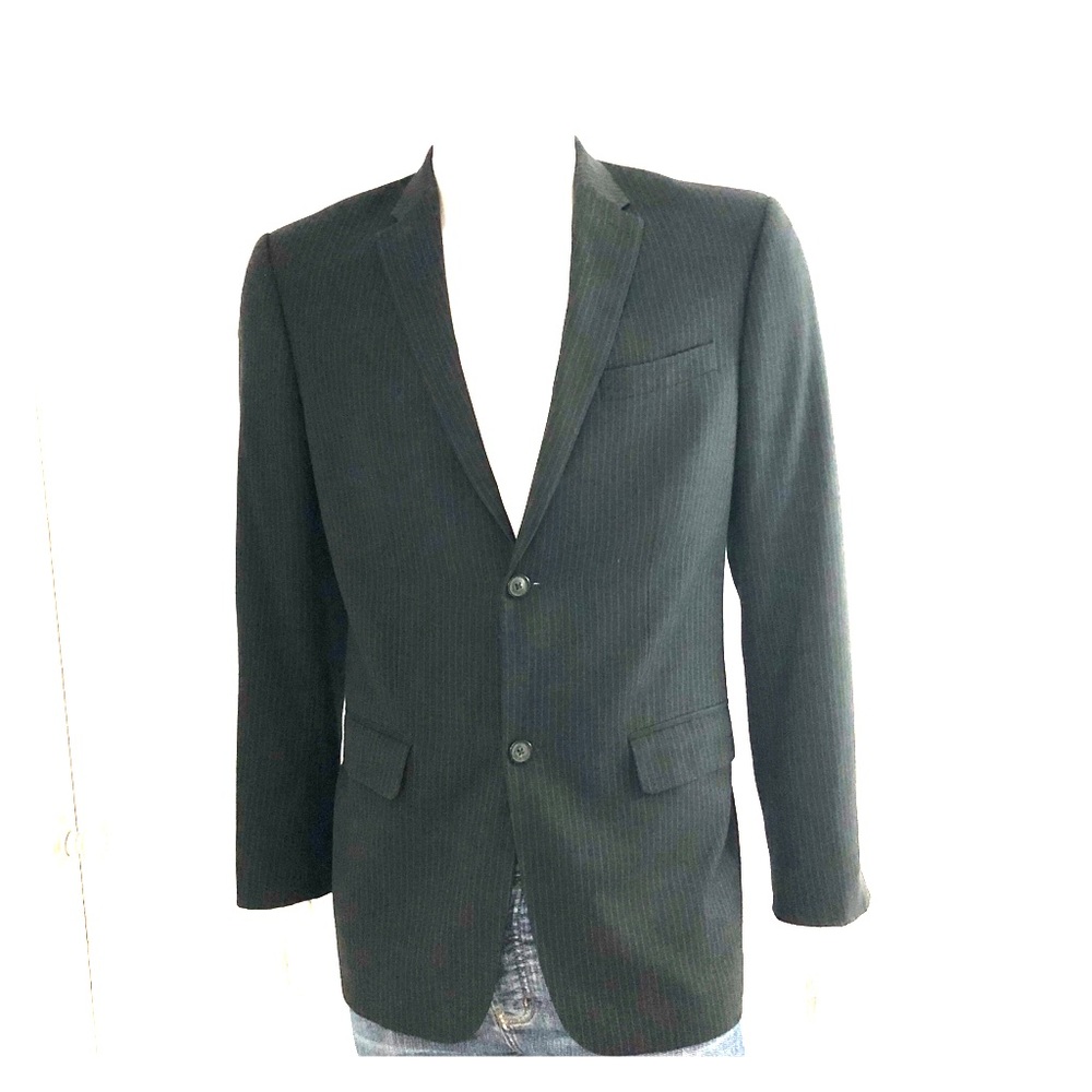 Perry Ellis Men’s Black w/Pinstripes Suit Jacket